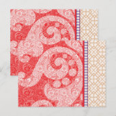 Postale une carte au coeur rouge (Devant / Derrière)