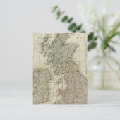 Postale Une carte complète des îles britanniques (Debout devant)