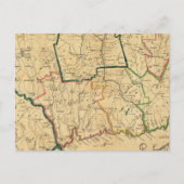 Postale Une carte correcte du Connecticut (Devant)