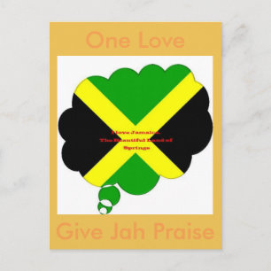 Postale Une carte d'amour donne à Jah Louange