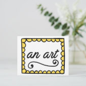 Postale Une carte d'art (Debout devant)
