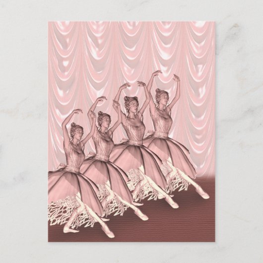 Postale Une carte de ballerine (Devant)