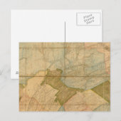 Postale Une carte de l'état de la Pennsylvanie (Devant / Derrière)