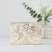 Postale Une carte du monde (Debout devant)