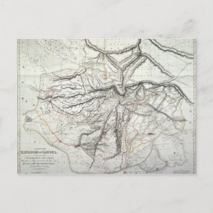 Postale Une carte du Royaume de Kaboul