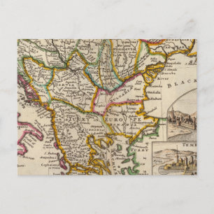 Postale Une carte générale de la Turquie en Europe