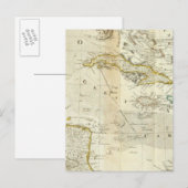 Postale Une Carte Précise De La Section Sud De L'Amérique  (Devant / Derrière)