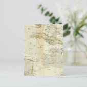 Postale Une Carte Précise De La Section Sud De L'Amérique  (Debout devant)