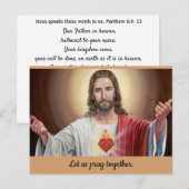 Postale Une Petite Prière Pour Vous Carte Memento Fermée E (Devant / Derrière)