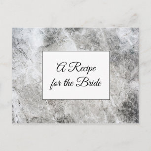 Postale Une recette pour la carte de recette de mariage de