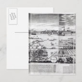 Postale Une section d'une carte de Milan, 1640 (Devant / Derrière)