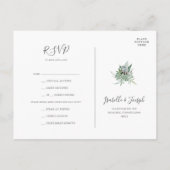 Postale Une verdure succulente | Carte RSVP de choix du me (Dos)