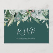Postale Une verdure succulente | Carte RSVP de choix du me (Devant)