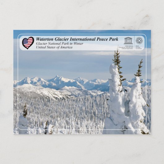 Postale UNESCO WHS - Parc national de Glacier Carte posta (Devant)