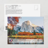 Postale UNESCO WHS - Yosemite NP - El Capitan Carte Postal (Devant / Derrière)