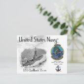 POSTALE USS USS QUILLBACK SS-424 SOUS-MARINE - CARTE POSTA (Debout devant)