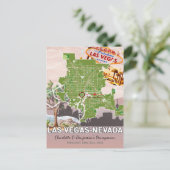 Postale Vacances de lune de miel romantique Carte de Las V (Debout devant)