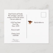 Postale Vache Rustique Pays Grange Funny Farm Carte de dép (Dos)