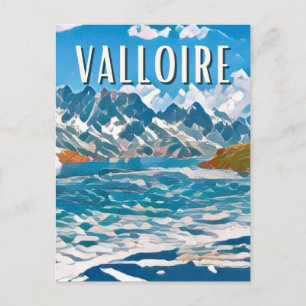 Postale Valloire Ski Station Briefkaart