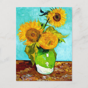 Postale Van Gogh - Fleurs de soleil - Carte Art Post