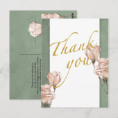 Postale végétation tendance  Carte de remerciement (Devant / Derrière)