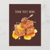 Postale Vendeurs de miel frais ajouter le texte Carte post (Devant)