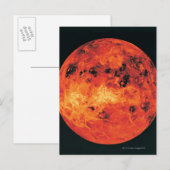 Postale Vénus, carte radar (Devant / Derrière)