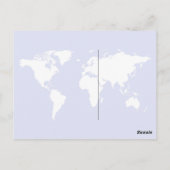 Postale Vers Voyage est de vivre / carte du monde (Dos)