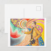 Postale Vibrant Paul Signac Opus 217 Peinture Carte postal (Devant / Derrière)