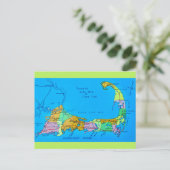 Postale Vieille carte touristique de Cape Cod (Debout devant)