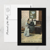 Postale Vielle carte postale, vilaine Vicaire (Devant / Derrière)