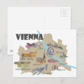 Postale Vienne Autriche Présentation de la carte (Devant / Derrière)