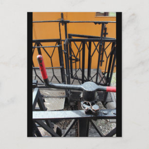 Postale Vieux Train à vapeur Le Mastrou Wagon Crank Carte 