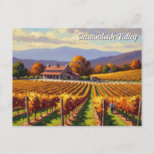 Postale Vignoble en Virginie Shenandoah Valley Carte posta