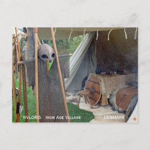 Postale Village de l'âge de fer Hvolris/Danemark Carte pos