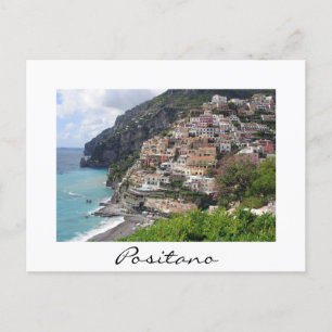 Postale Ville de Positano sur la côte amalfitaine carte po