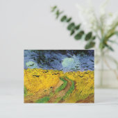 Postale Vincent Van Gogh Champ de blé avec Croque Carte po (Debout devant)