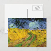 Postale Vincent Van Gogh Champ de blé avec Croque Carte po (Devant / Derrière)