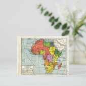 Postale Vintage, Division de l'Afrique, 1900, Carte (Debout devant)