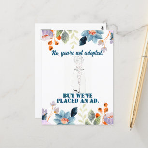 Postale Vintage Funny Sarcastic Line Art Femme Carte posta