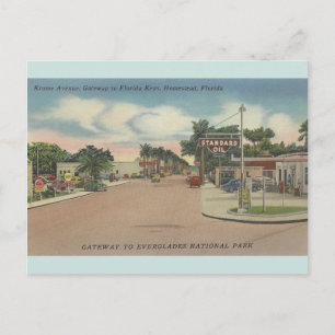 Postale Vintage Krome Avenue Homestead Florida Carte posta