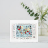 Postale Vintage L'Empire britannique s'étend sur la carte  (Debout devant)