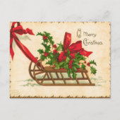 Postale Vintage Une Joyeuse Carte de Noël (Devant)