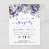 Postale Violet lavande heureux jamais après la carte posta (Devant)