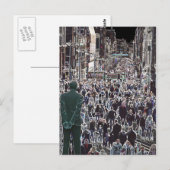 Postale Visages dans la foule Glasgow Scotland Carte posta (Devant / Derrière)