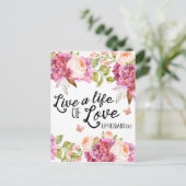 Postale Vivre une vie d'amour Ephésiens citent carte posta (Debout devant)