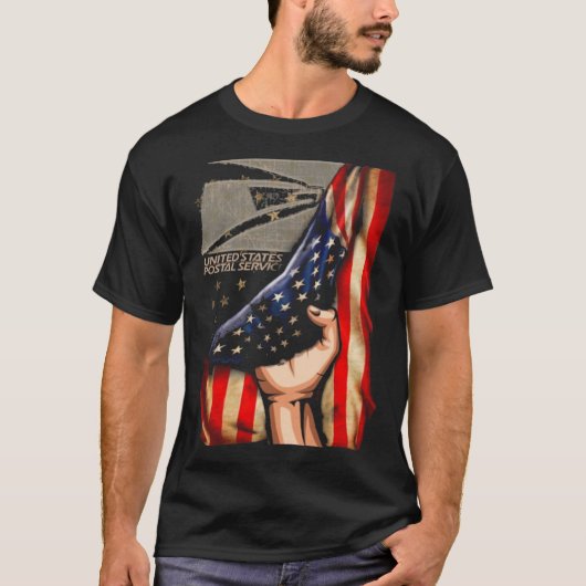 Postale vlag USPS T-shirt (Voorkant)