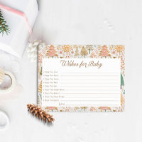 Vœux de carte pour bébé pour Baby Shower Fille en