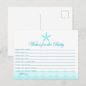 Postale Voeux pour la Carte Bébé (Devant / Derrière)