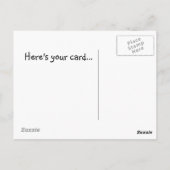Postale Voici votre carte (Dos)
